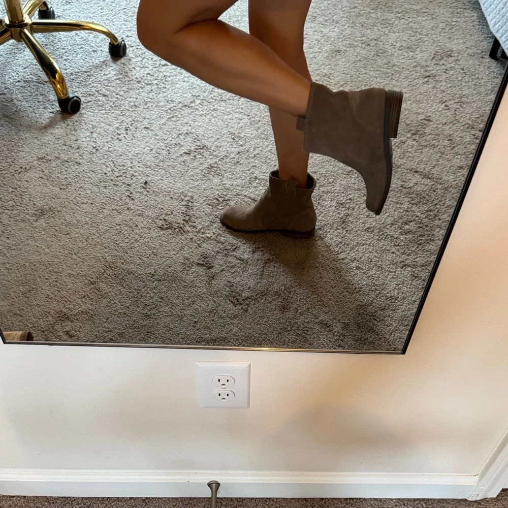 Brown Suede Ankle Boots